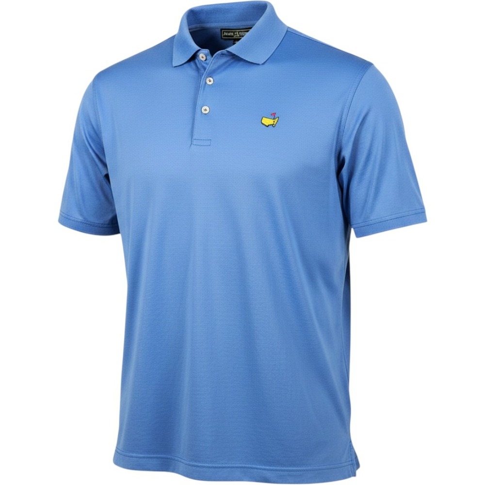 Masters Collection Mens XL Blue Short Sleeve Golf Polo Shirt Embroidered Logo